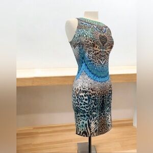 Venus Ladies' Leopard Print Bodycon Dress.; size XS